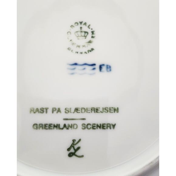 PLATE-ROYAL COPENHAGEN-BLUE CHRISTMAS COLLECTION-GREENLAND SCENERY-1978 - Picture 6 of 7